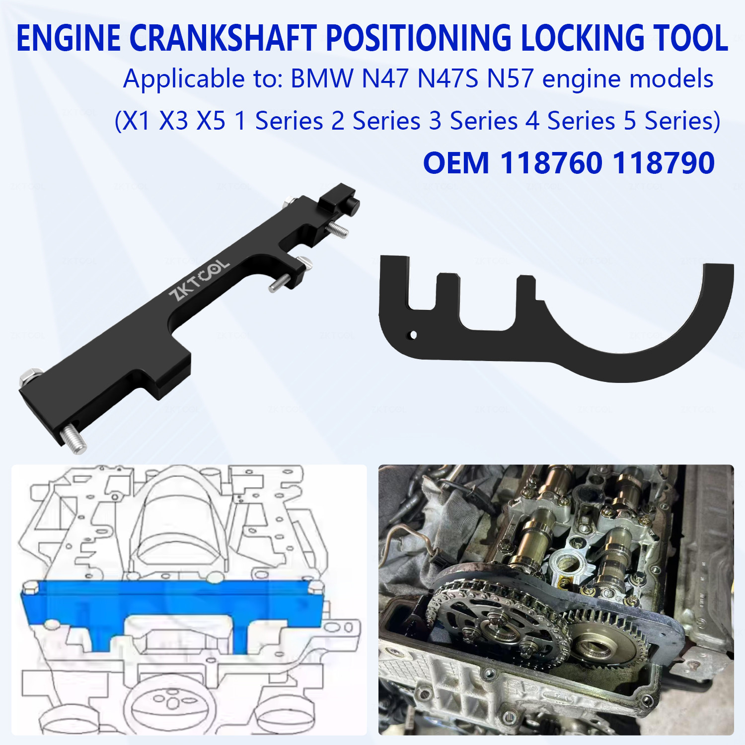 Diesel Engine Timing Tool Kit For BMW N47 N47S N57 N57S 1.6 2.0 3.0 320d 520d