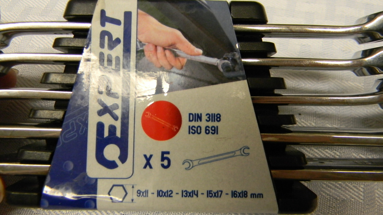 EXPERT TOOLS 5PC METRIC FLARE NUT WRENCH SET 9MM-18MM #E112503 «NEW»