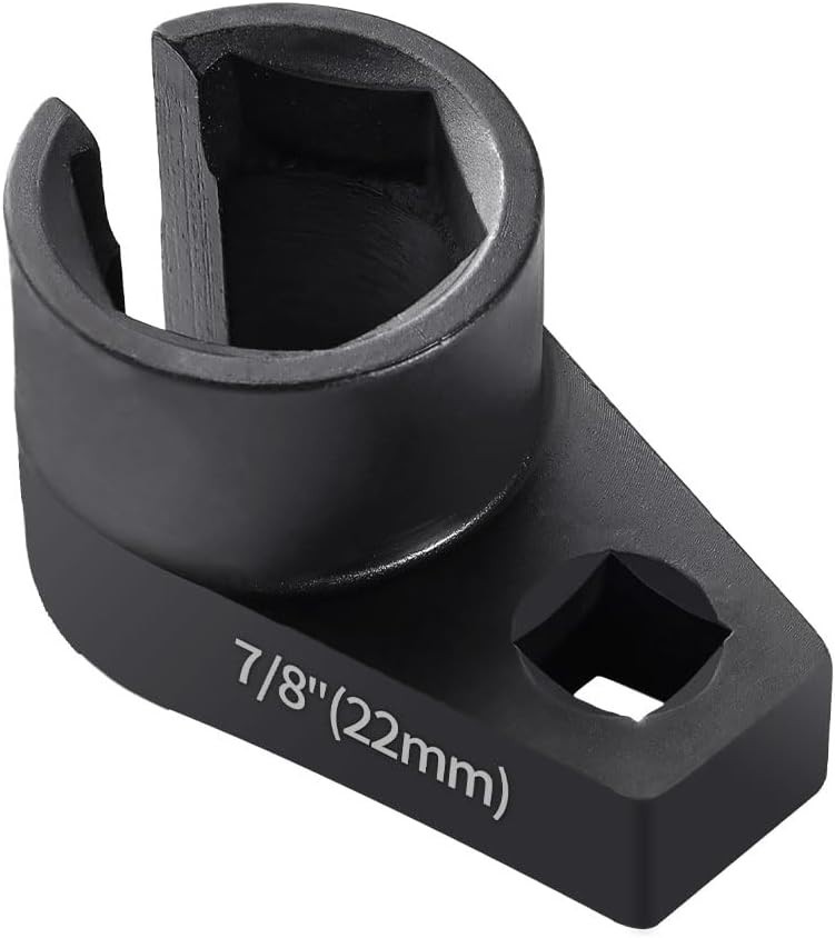 Offset O2 Sensor Socket, 7/8-Inch 22mm with 3/8-Inch Drive, Universal Fit for…