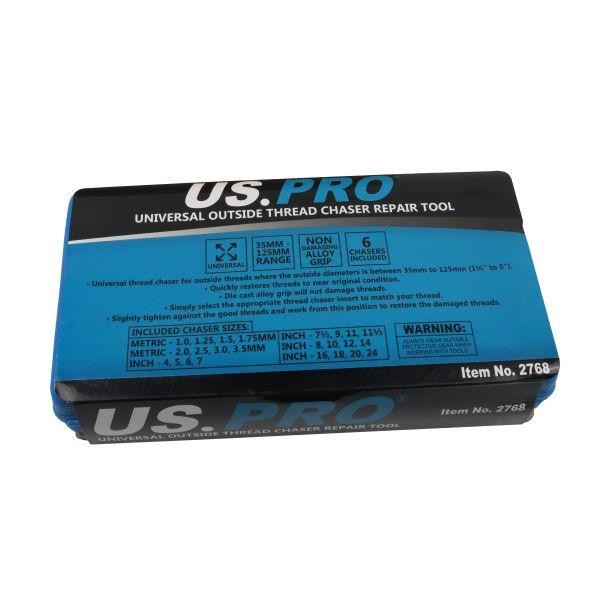 US PRO Tools Universal Outside Thread Chaser Repair Tool 1-1/4” To 5” OD 2768
