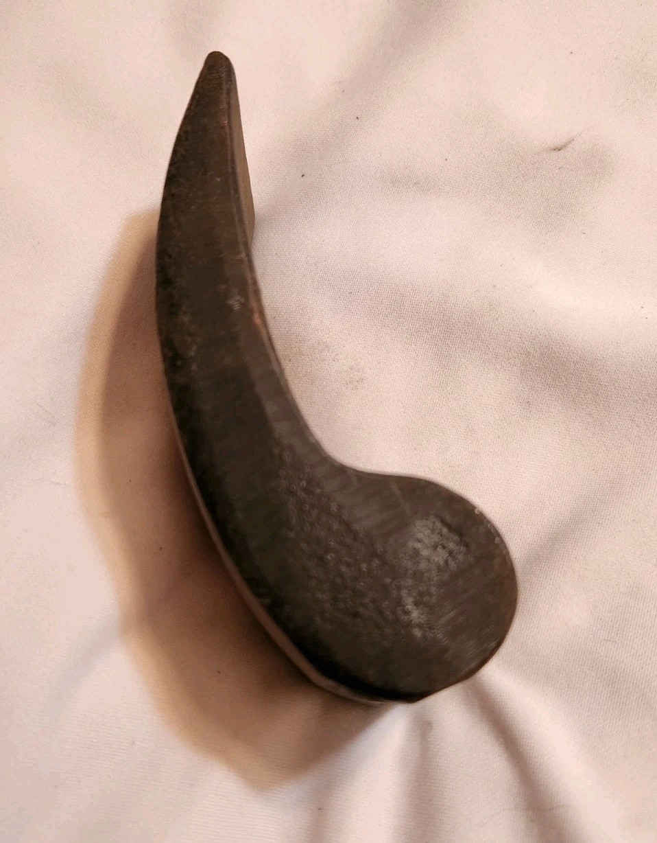 Vintage Auto Body Fender Repair Curved Hand Dolly Anvil Dollie & Comma Shaped