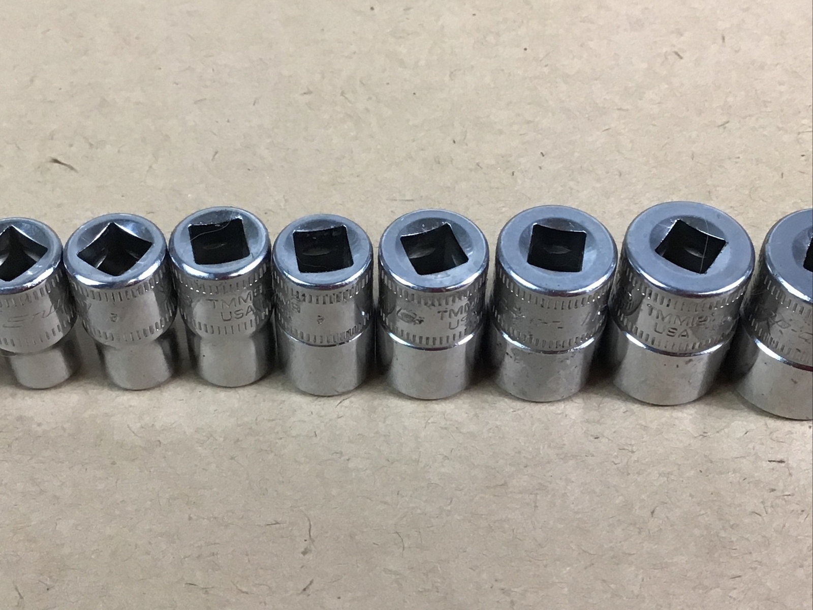 Snap on Tools 1/4 Drive Metric 6 Point Shallow Socket Set 4mm to 16mm 14 Pc TMM