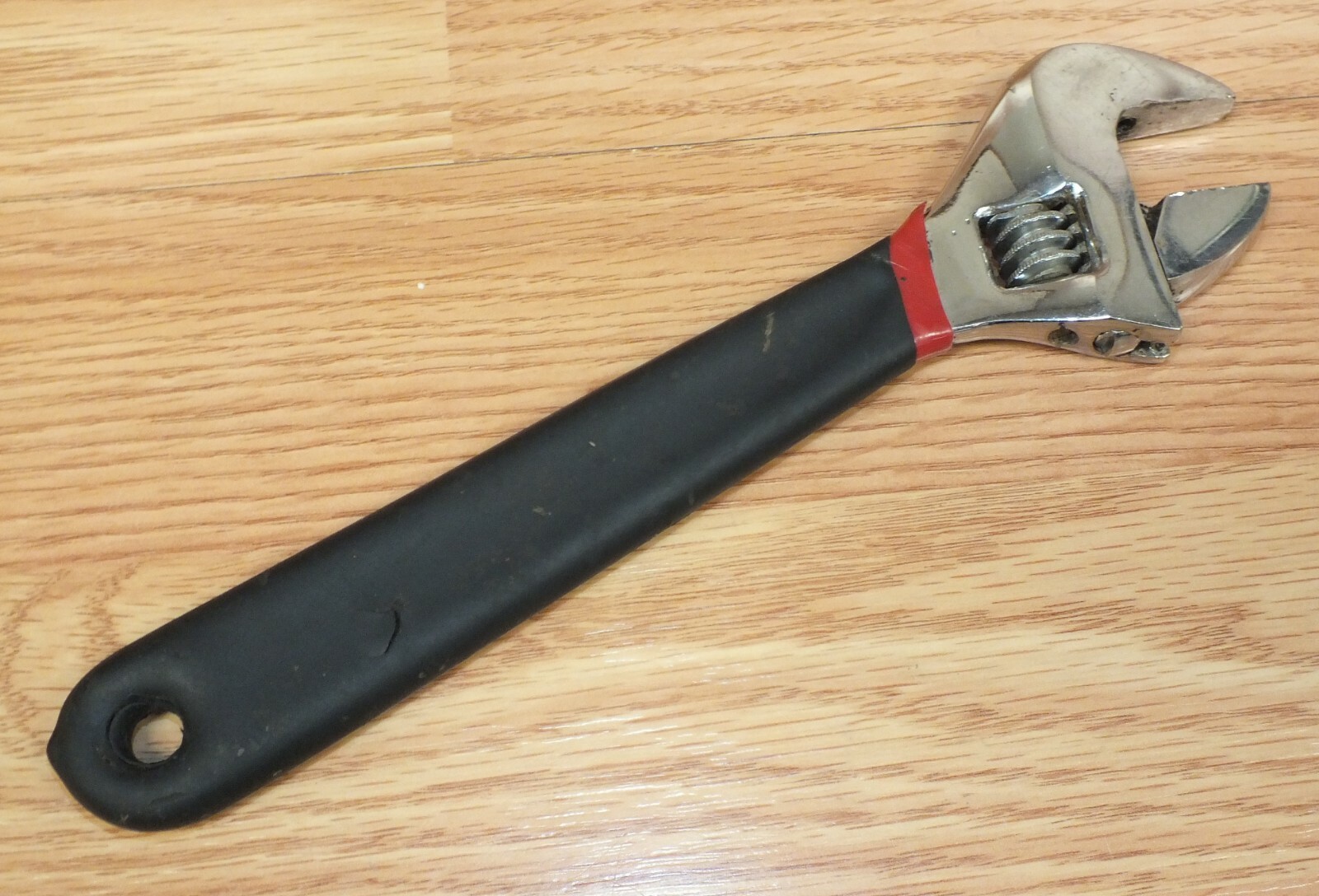 Genuine Northern Adjustable Wrench With Red & Black Rubber Grip Handle *READ*