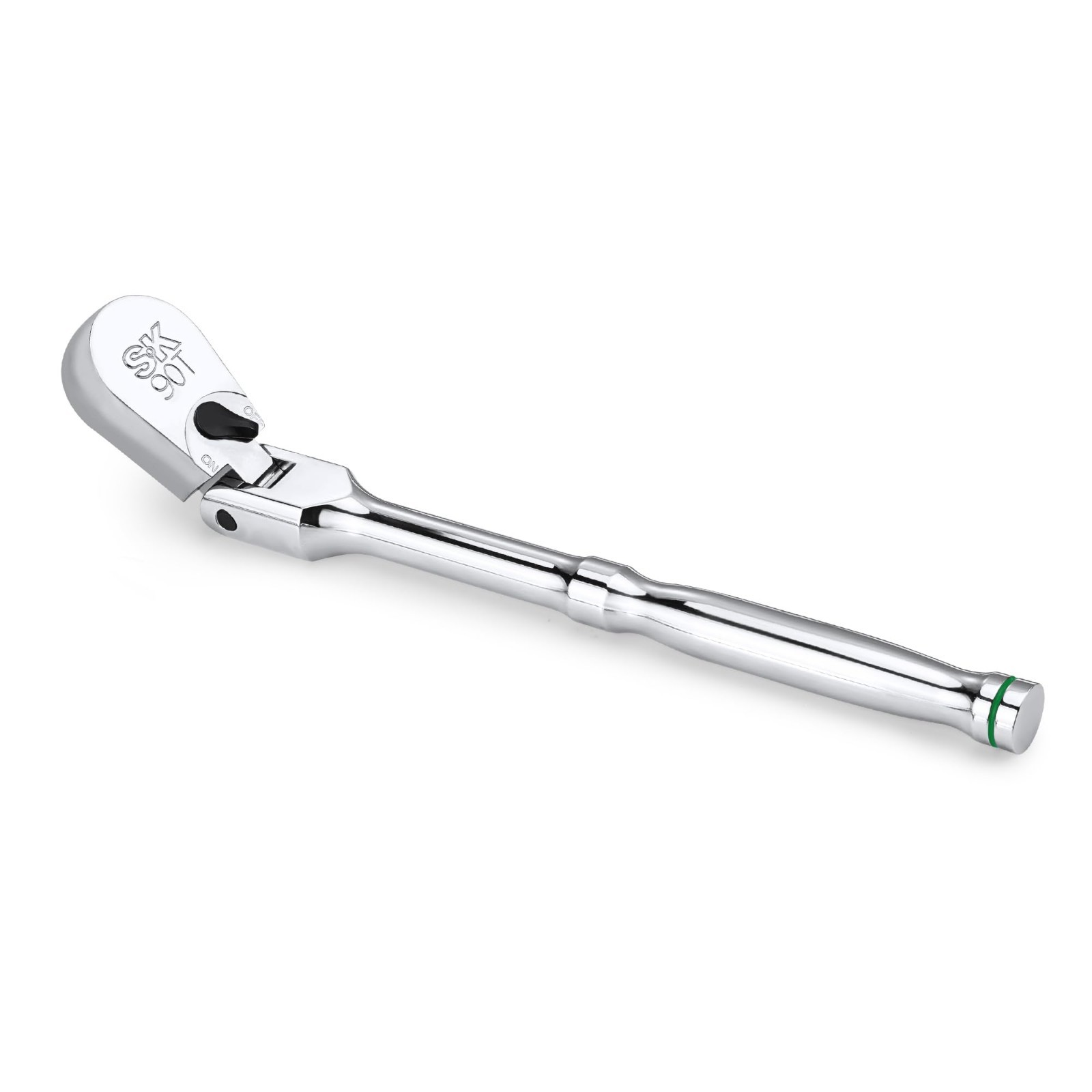 3/8″ Drive Flex Head Ratchet Handle – 90-Tooth, Reversible, CR-V, Ergonomic Grip