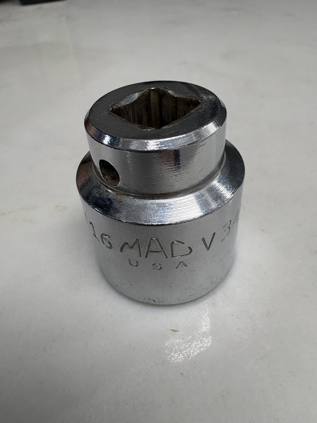 MAC Tools V346 1-1/16in 6 Pt 1/2” Drive Shallow Socket USA