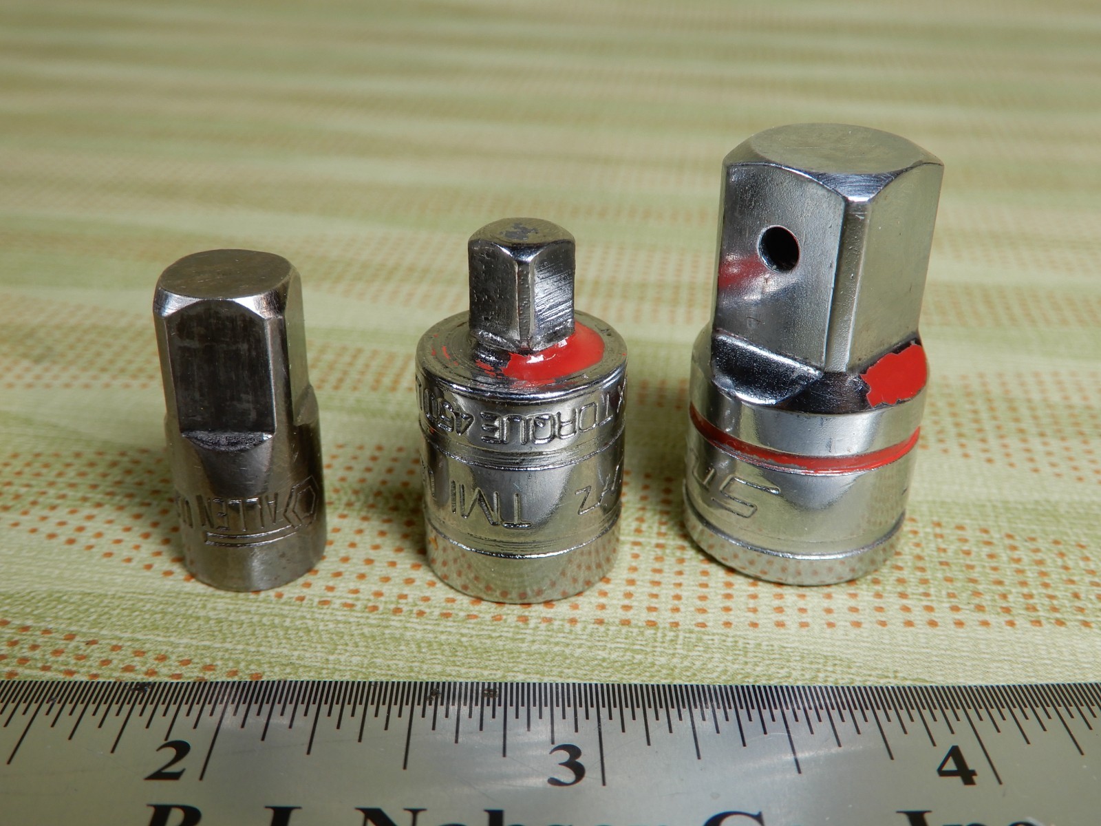 Snap-On A2A (3/8-1/2) & TM1 (3/8-1/4) Allen (1/4-3/8)Adaptors Great Condition VX