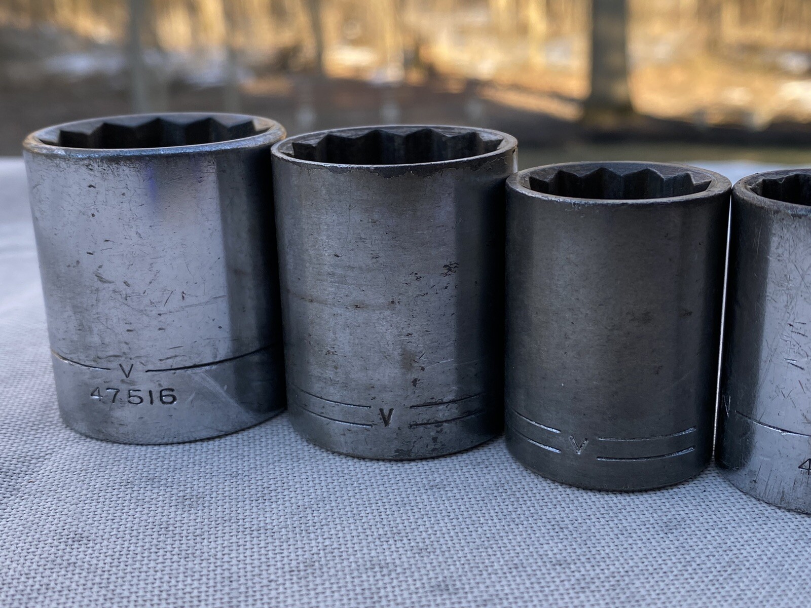 Vintage Craftsman-9pc 1/2 & 3/8” drive SAE Socket Lot 🇺🇸 V, VV, G