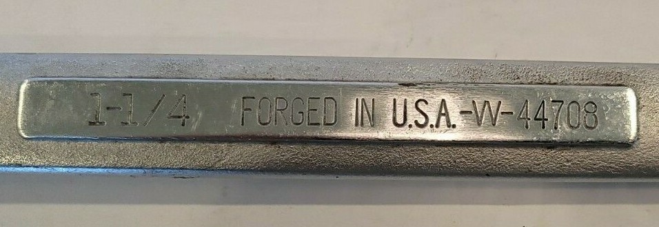 Craftsman 1-1/4″ 12PT Combintation Wrench Forged USA # W 44708