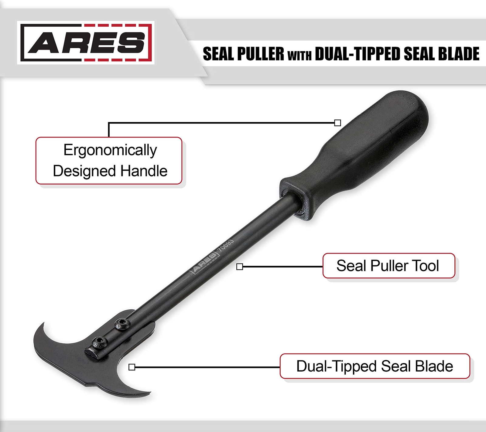 ARES 70693 – Seal Puller with Dual Hook Tip Design – Remove Oil and Grease Se…