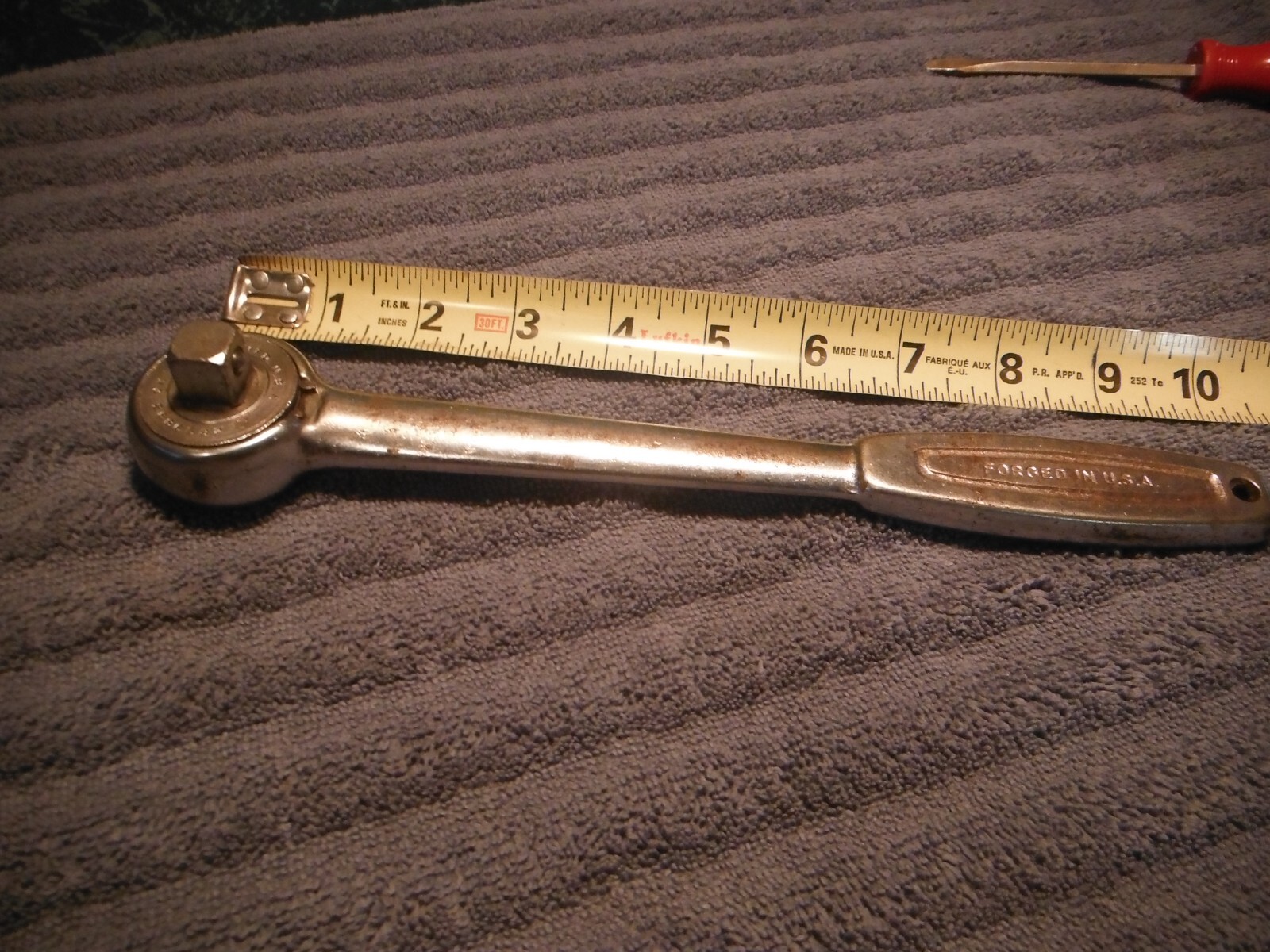 Vintage Wizard Forged in USA 1/2″ Drive Ratchet Model H2833 10in Long
