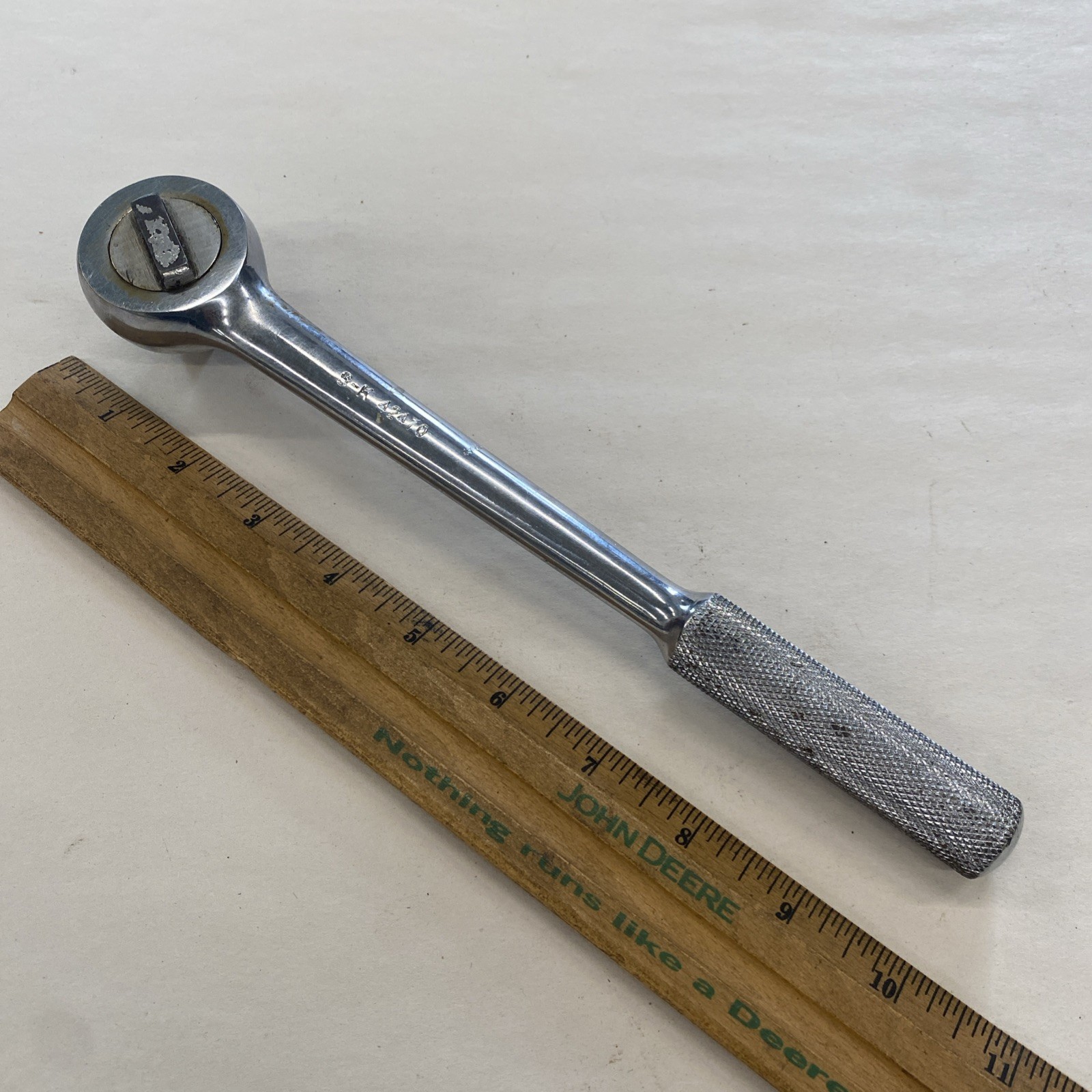 S-K SK USA 42470, 1/2″ Drive 10″ Ratchet, Knurled Handle, READ, M0630