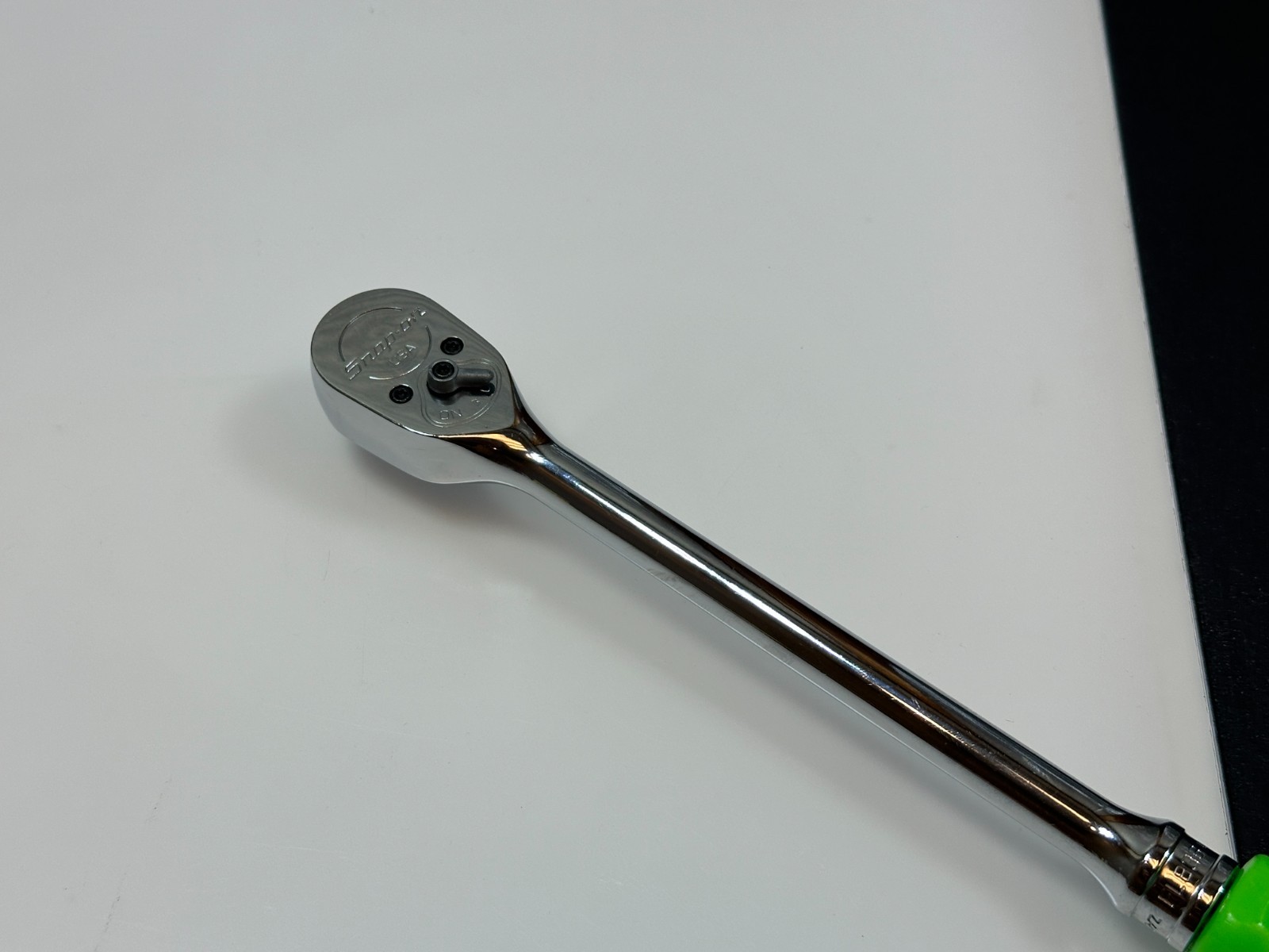 🇺🇸 Snap-on Tools USA FL836 3/8″ Drive LONG Green Hard Handle Ratchet