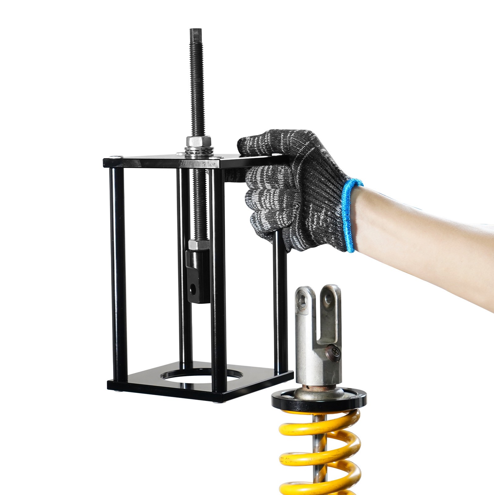 Universal Motorcycle Rear Shock Spring Compressor Adjustable Tool For Harley