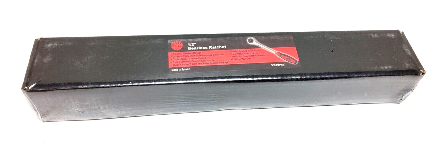 NOS NEW Mac Tools Fixed Head Gearless Zero Click Ratchet 1/2″ VR10PAZ