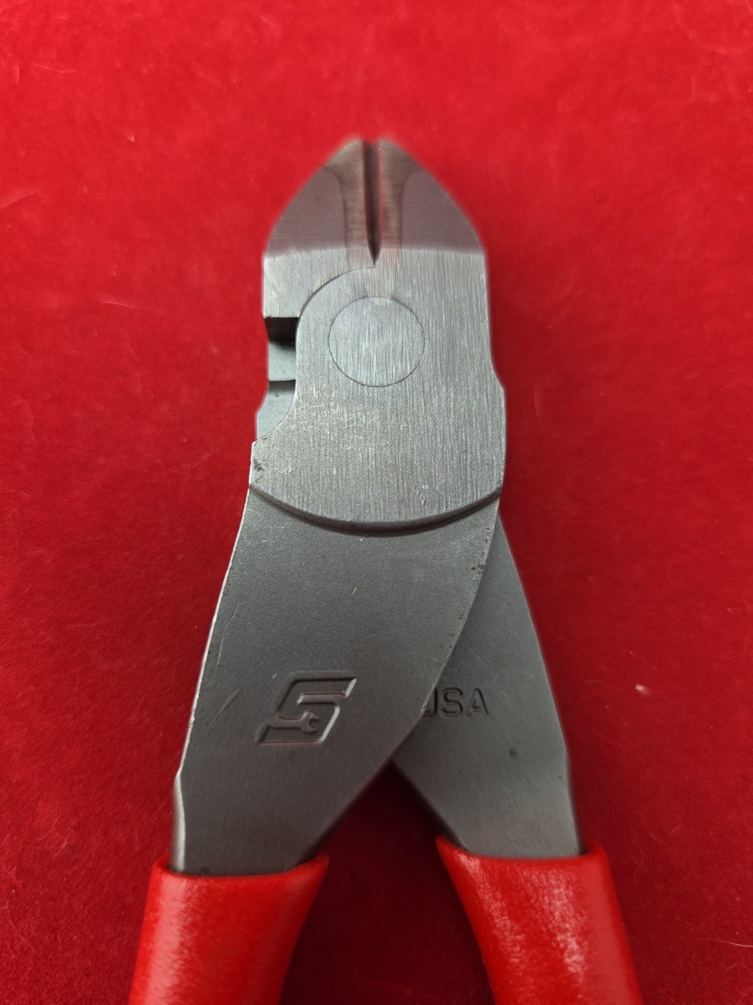 Snap-On Tools RED Soft Grip 7″ VECTOR EDGE Diagonal Cutter 87ACF USA