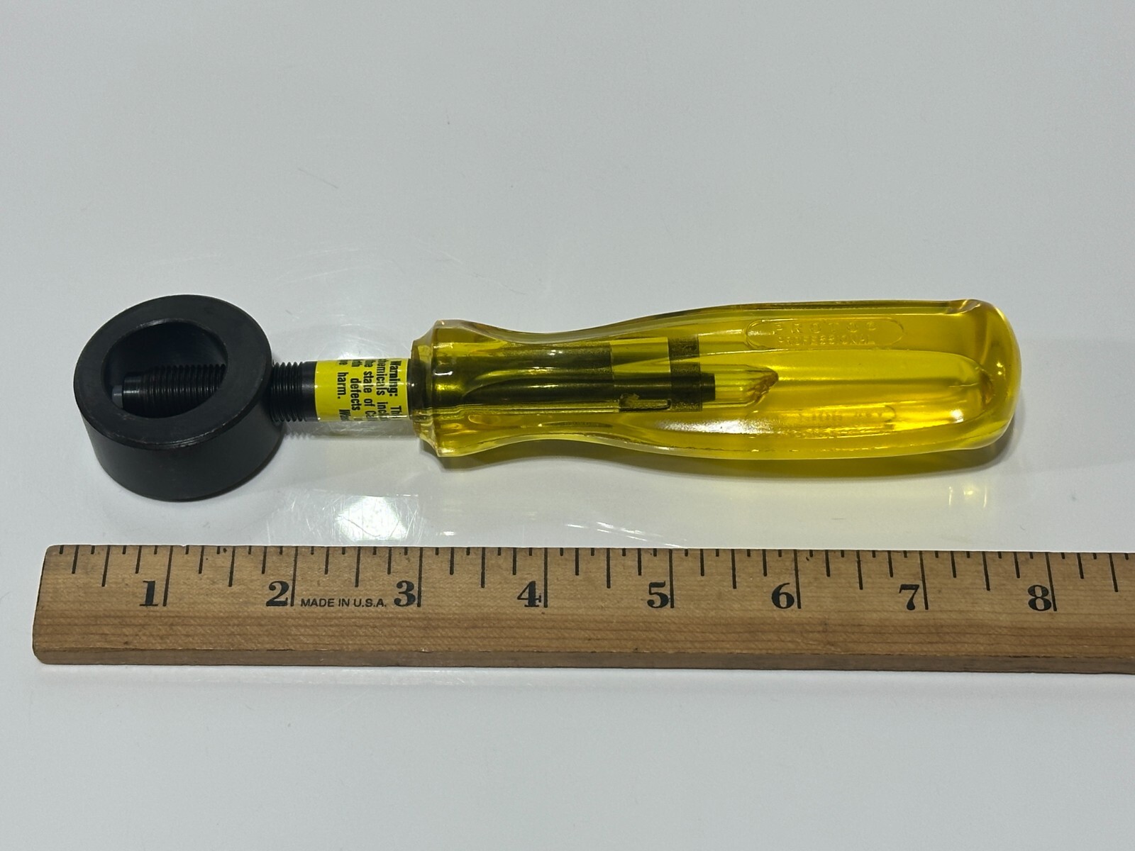 NEW Proto Tools USA 2108 Punch & Chisel Holder, 8″ OAL, Yellow Amber Hard Handle
