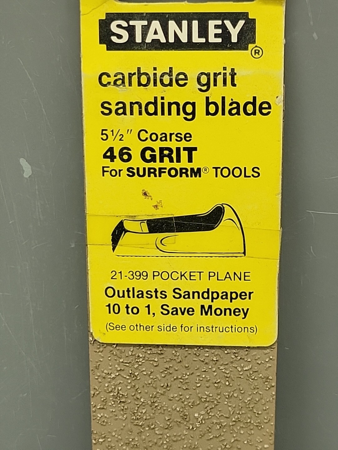 Stanley 21-432 Carbide 46 Grit 5-1/2″ Medium Sanding Blade Fits: Surform 21-399