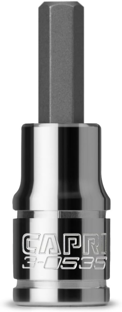 High Torque 1/4 Inch Drive Hex Bit Socket, 5 mm, S2 Steel Construction