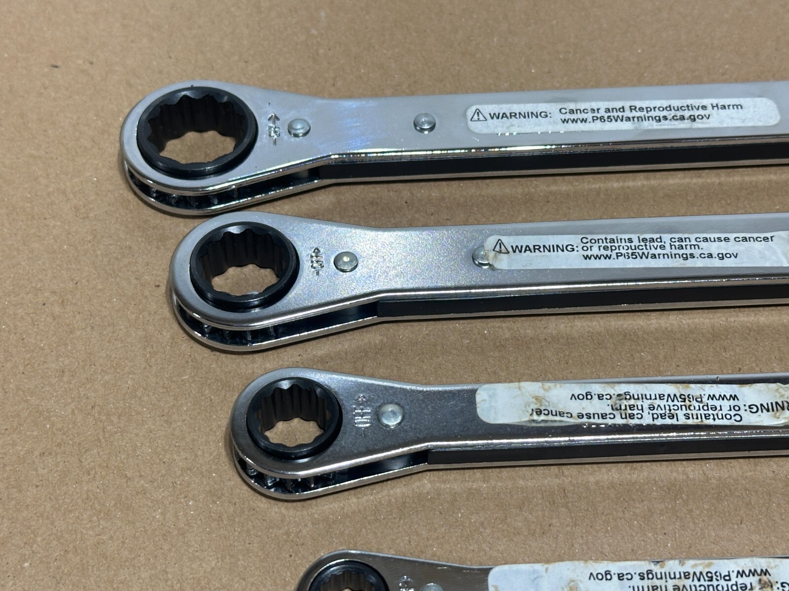 NEW Proto Tools USA 4pc 3/8-7/8” SAE Ratcheting Box End Wrench Set, 12 Point