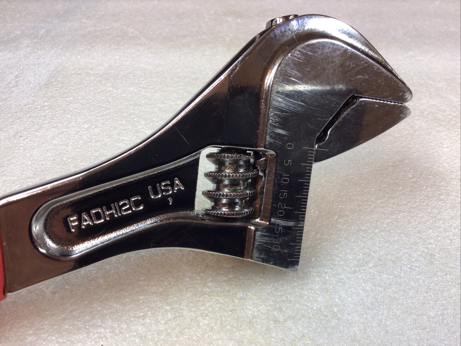 Snap On FADH12C – Flank Drive+ Adj. Wrench, 12” or 300mm, Red Soft Grip-USA-NICE