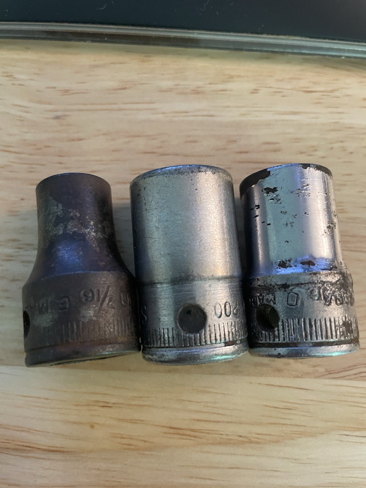 Vintage Snap-On Socket Lot 1/2” Drive SAE 6 & 12 Point | TW/ SW