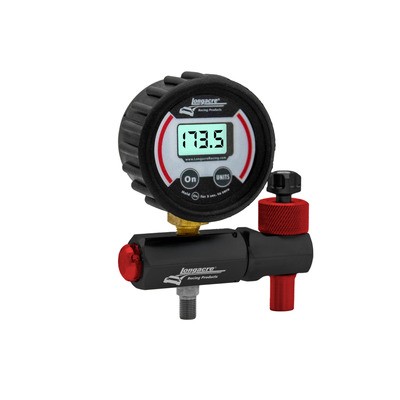 Longacre 52-50453, One Shock Inflator and Gauge 0-300 psi Elite Digital Black Re