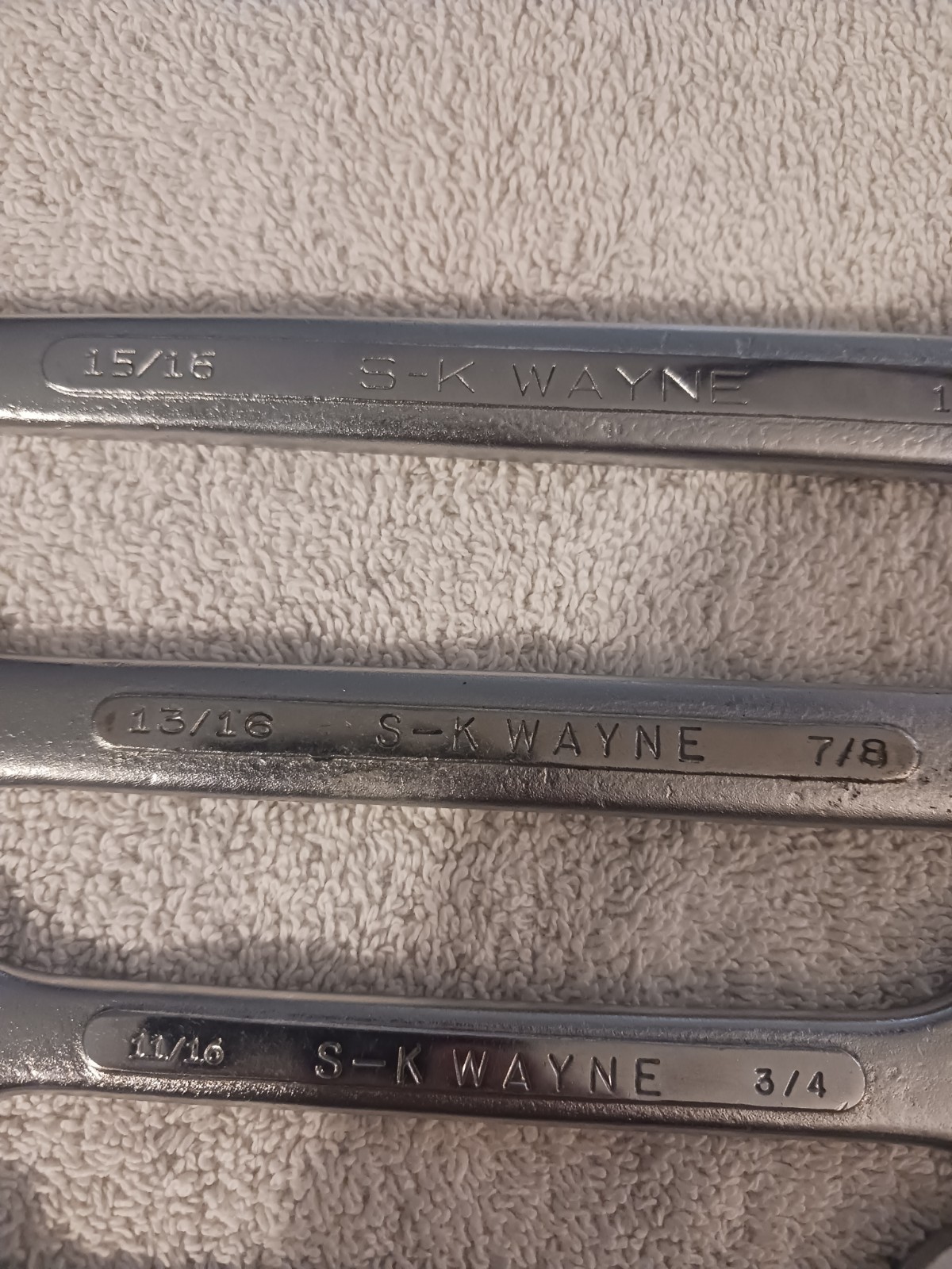 SK Wayne Tools 10pc Double Open End 1/4” – 1” SAE Wrench Set USA