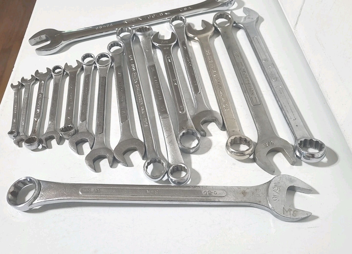 17 Vintage Wrenches Thorsen Proto Bonney Husky Wizard S-K Klein Craftsman Lot.