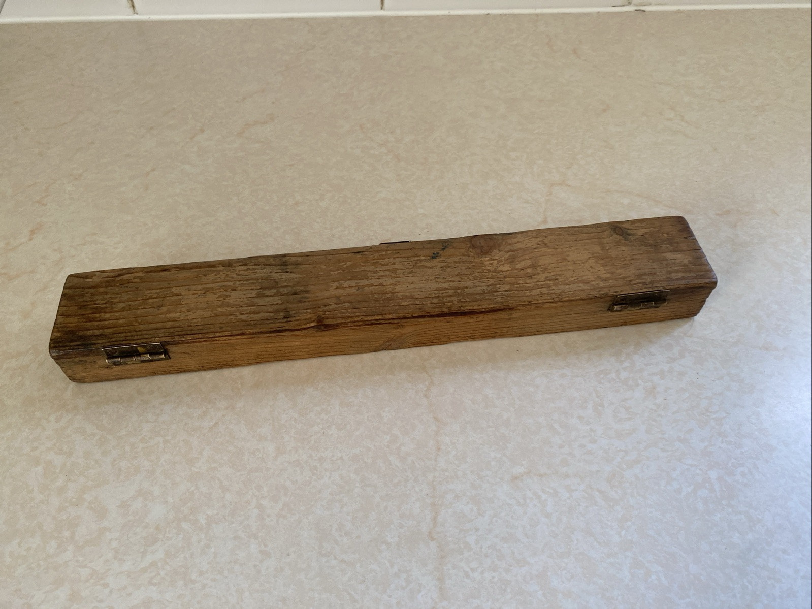 Schrader Service Tyre Gauge In Original Wooden Case Vintage Tool Classic Car