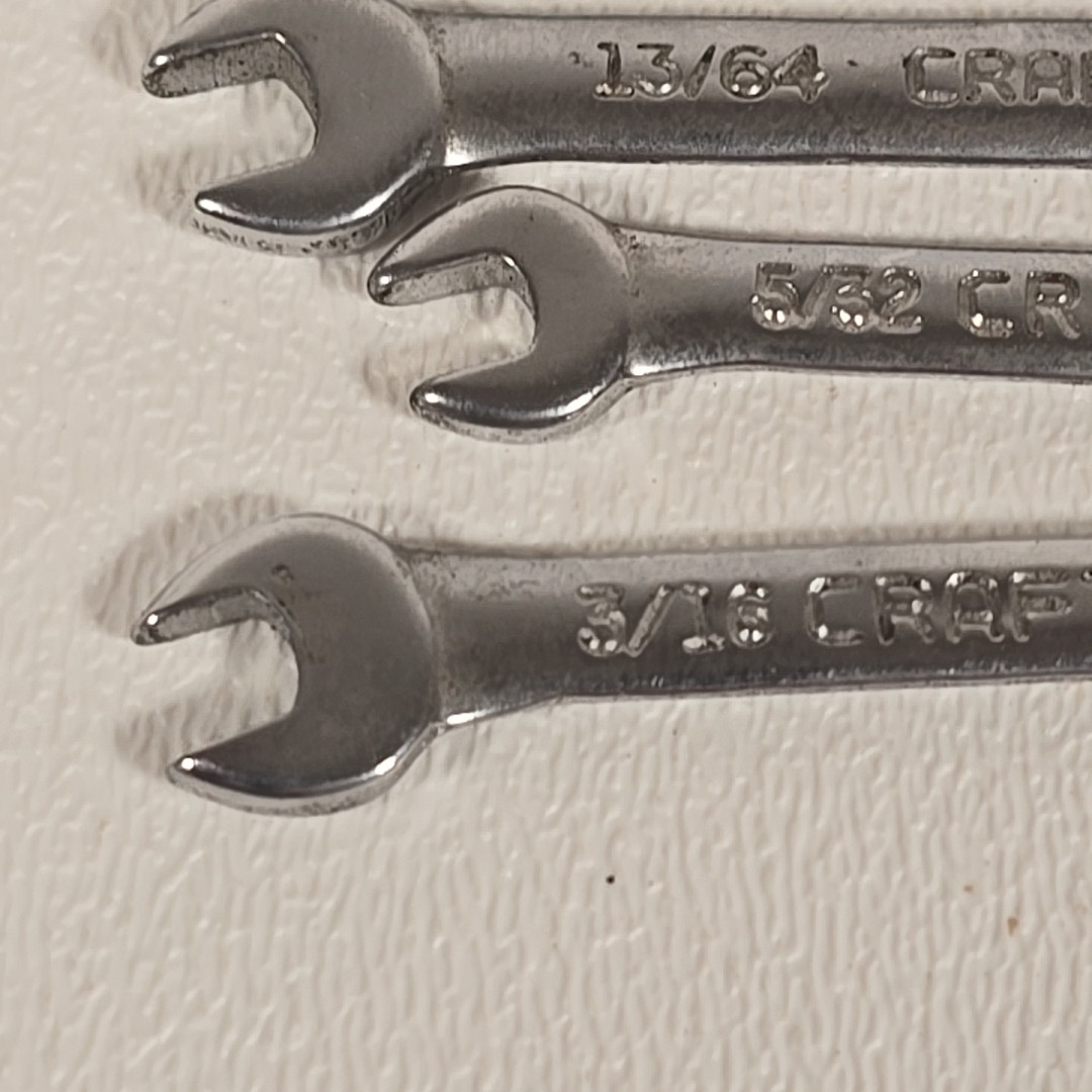 Craftsman 9 Pieces Midget Ignition Wrench Lot SAE