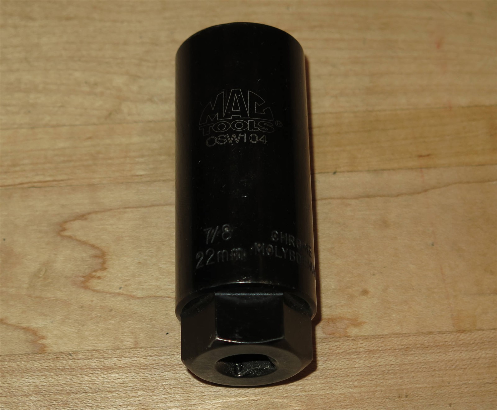 MAC Tools OSW104 3/8″-Drive Deep O2 Oxygen Sensor Socket – 7/8″ 6-point