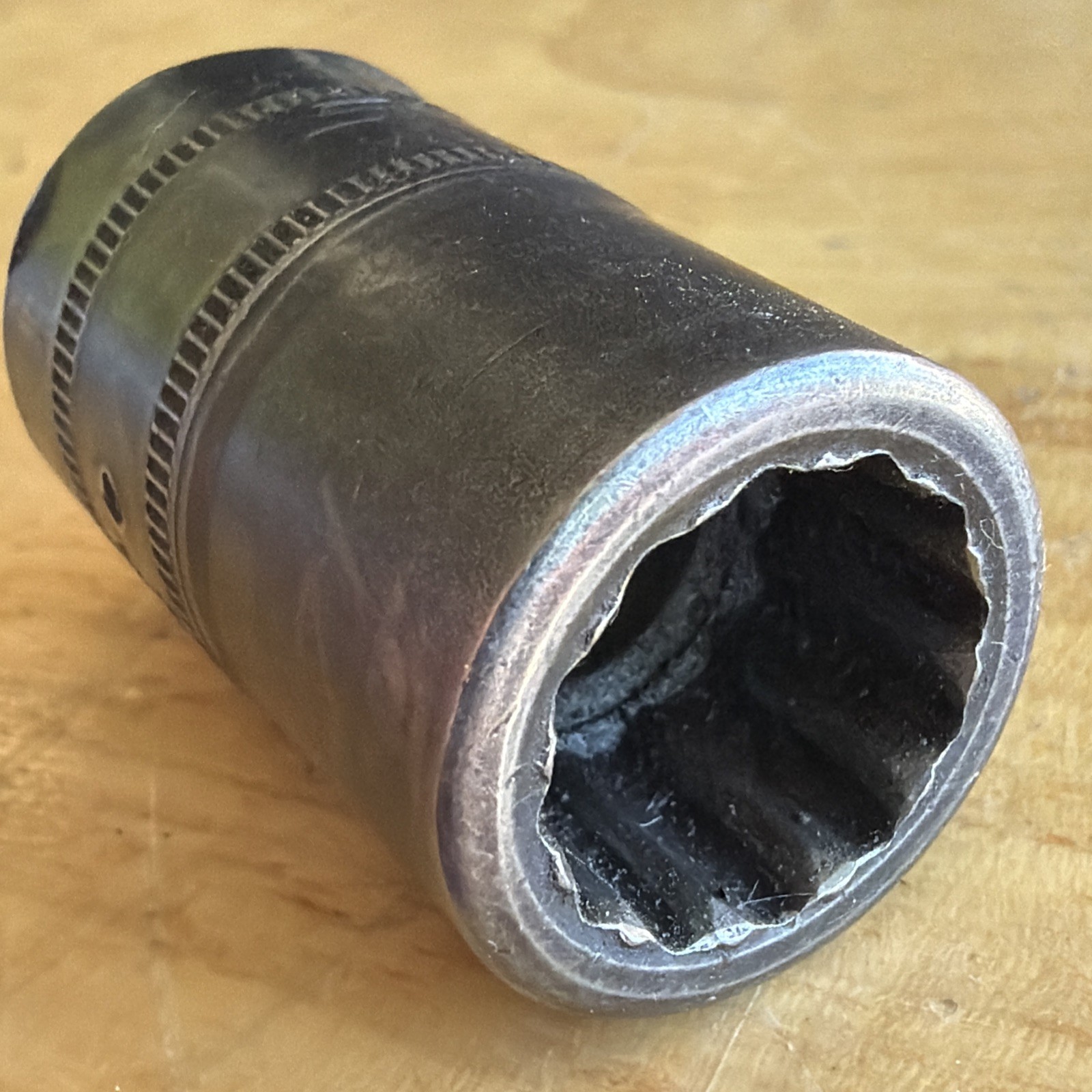 Snap On Tools 14mm Shallow Impact Socket 1/2″ Drive 12 Point IMDML140 USA