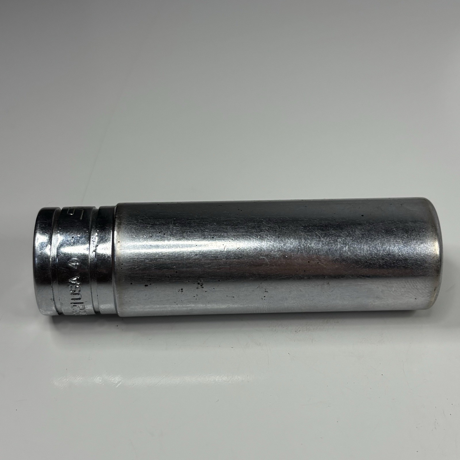 Snap On Tools TS221 1/2 Dr 6Pt SAE 11/16 Flank Dr Deep Chrome Socket USA 1994