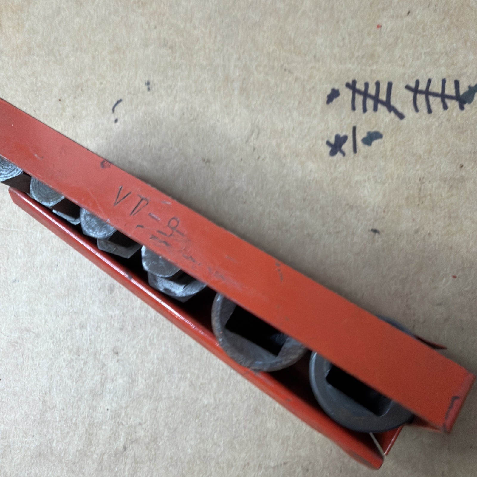 MAC TOOLS 6 PC DRIVE IMPACT SOCKET SET VT-8 METAL TRAY USA