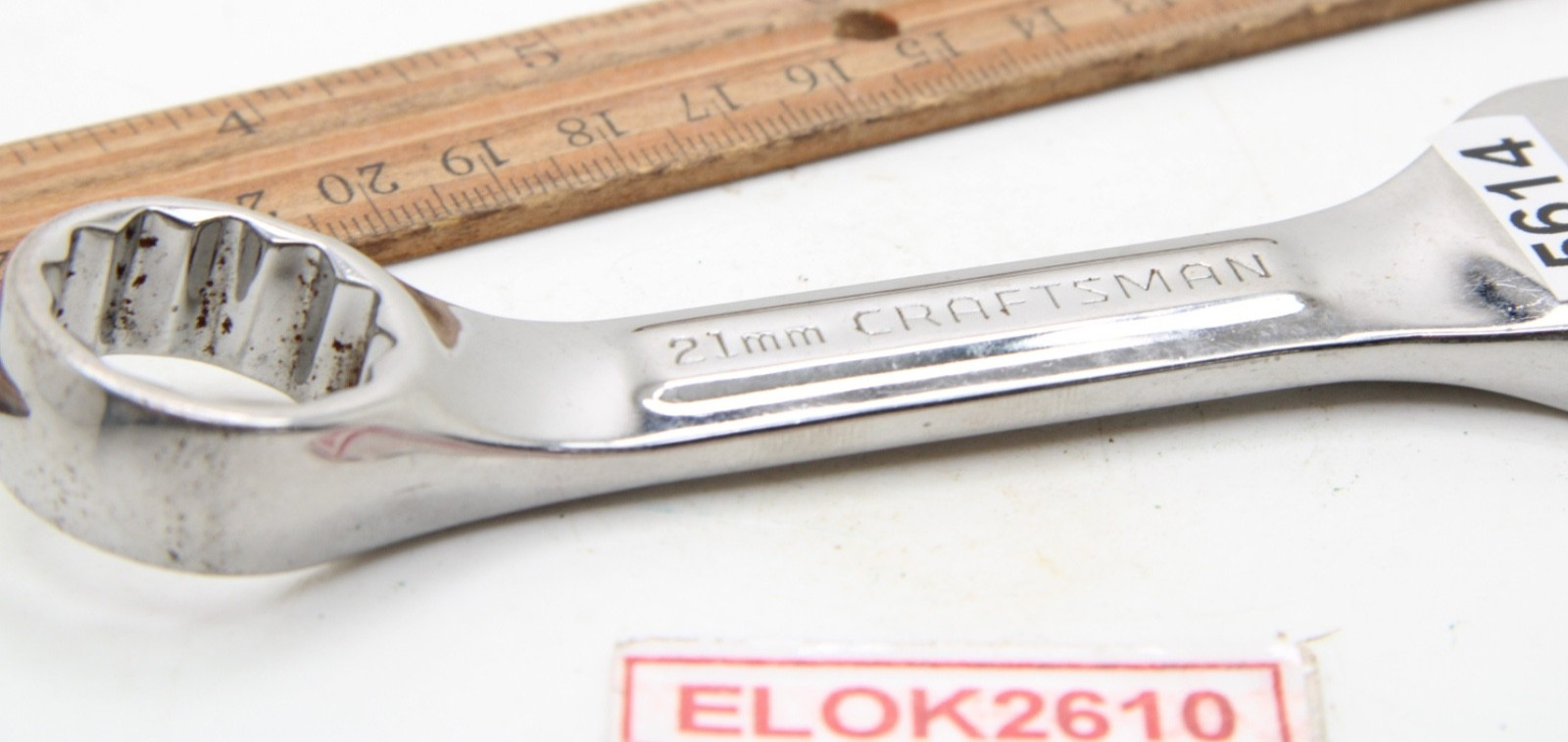 Craftsman VV-44124 21mm 12 Point Metric Stubby Combination Wrench Full Polish US