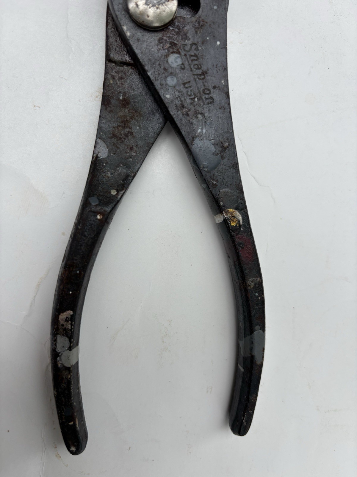 Snap On 8″ Heavy Duty Talon Grip Combination Slip Joint Pliers Vintage