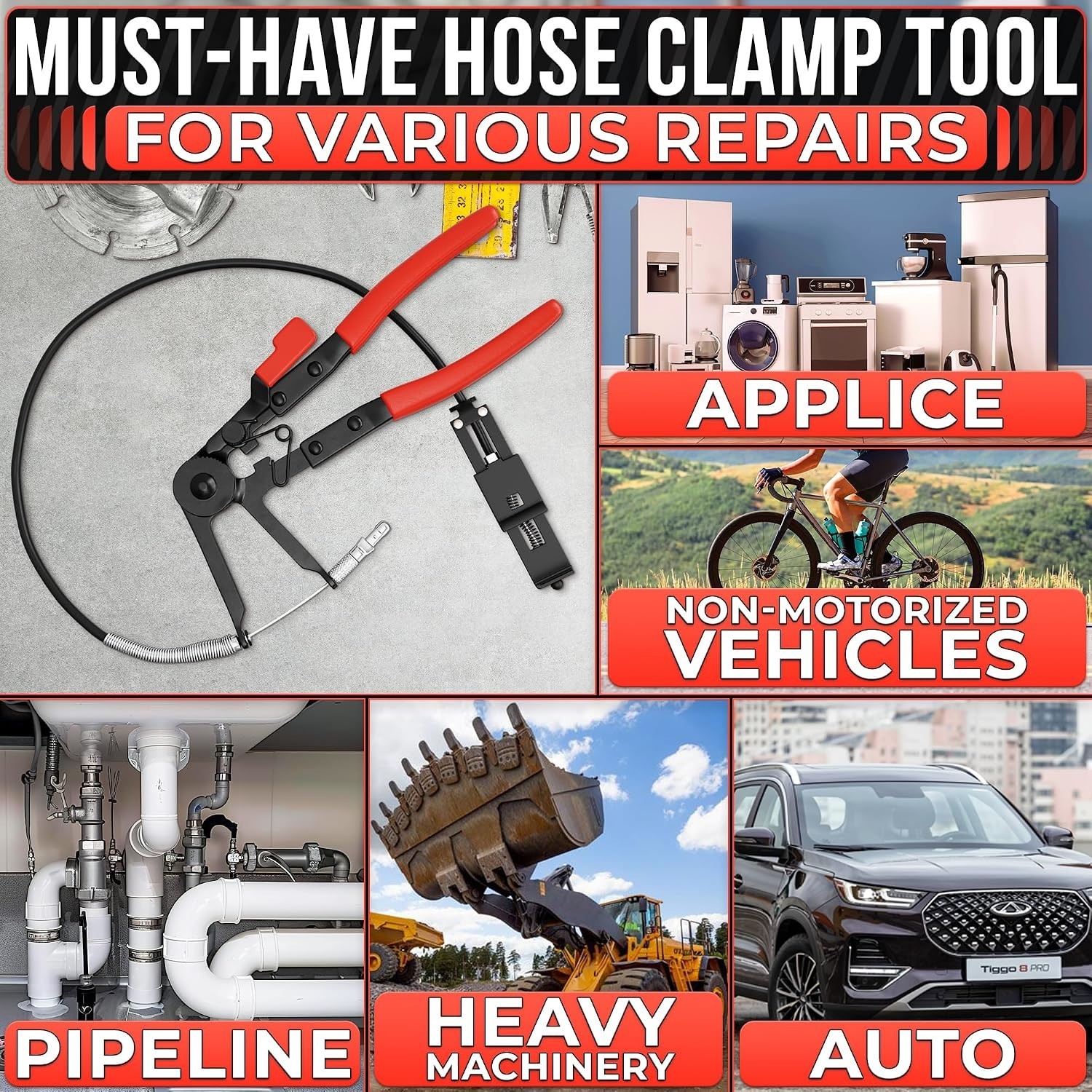 Radiator Hose Clamp Pliers Automotive Tool – Corrosion-Resistant Hose Clamp T…