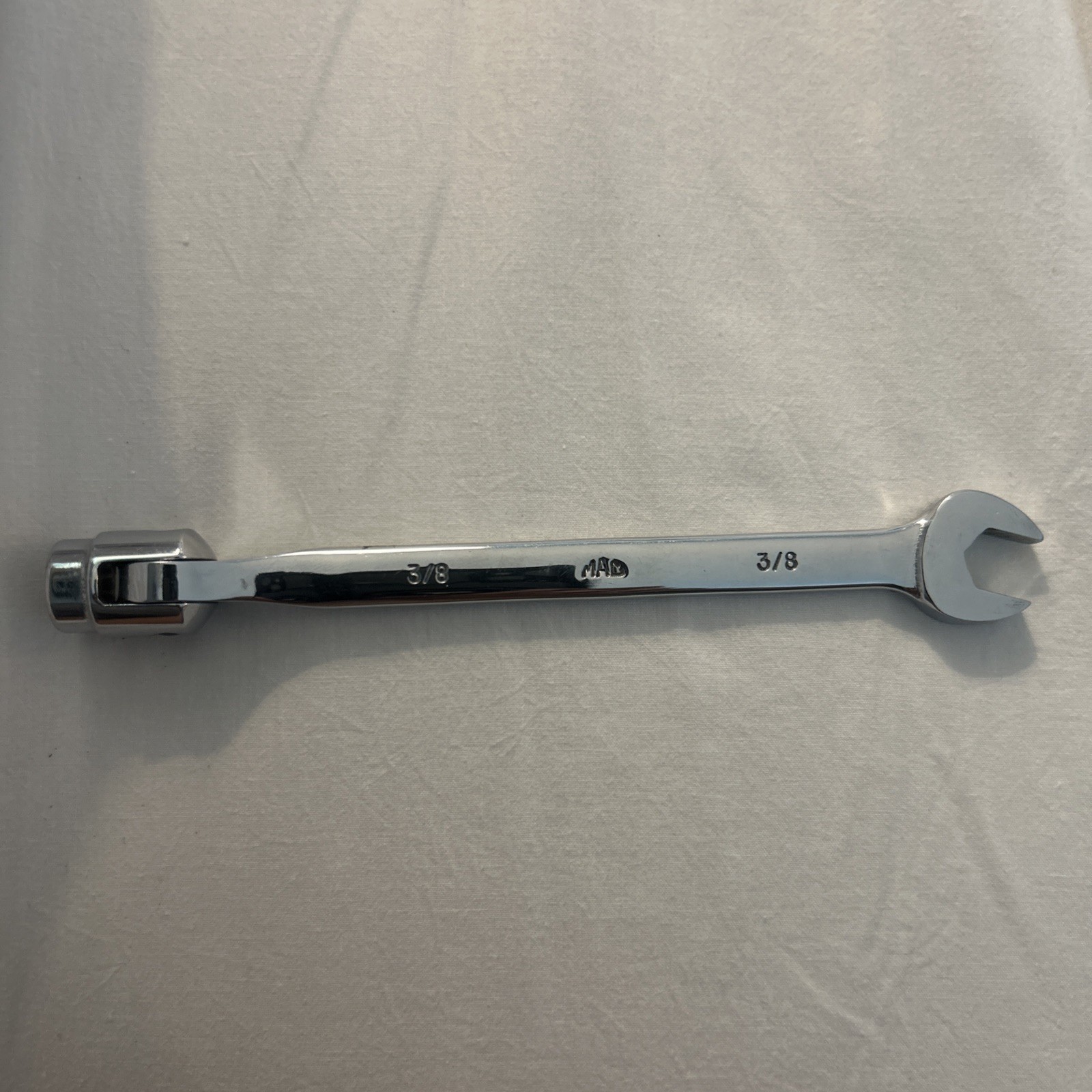 NEW Mac Tools 3/8” Open Box End Wrench/12-Point Flex Socket CFBX212R