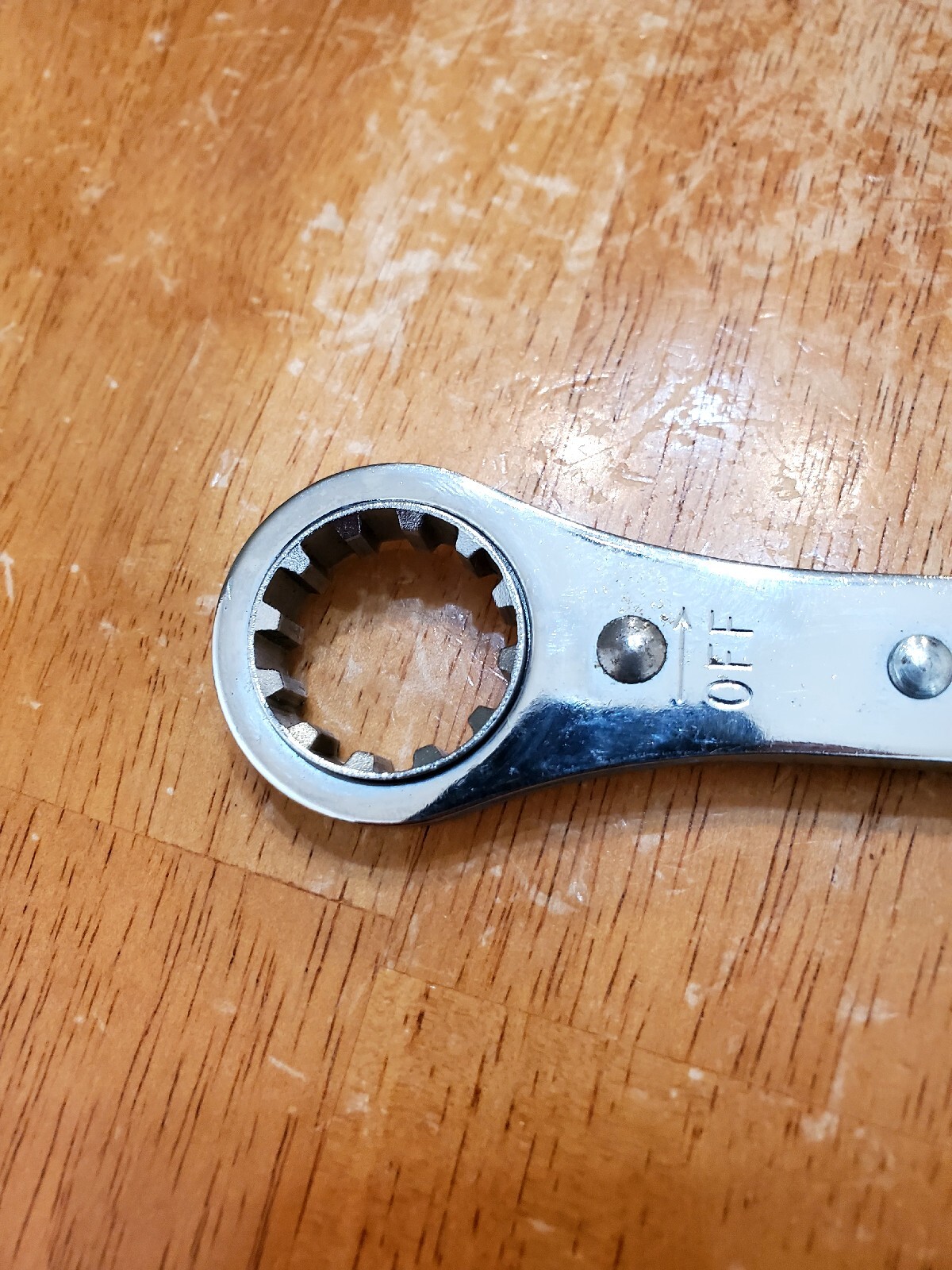 Mac Tools 13/16 12PT-15/16 Spline End Ratcheting Wrench RBW-35-ES126