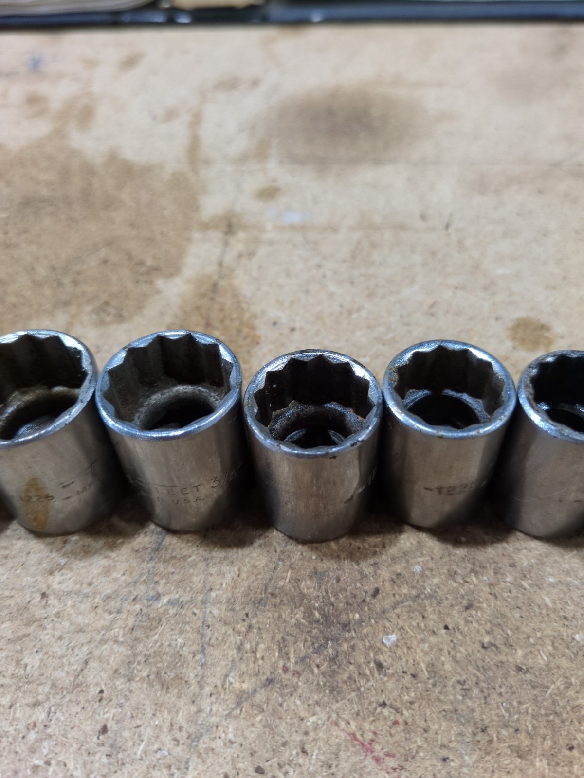 Fleet Tools (Proto) 10pc. 3/8dr. 12pt. Socket Set 3/8″ Thru 15/16″ USA