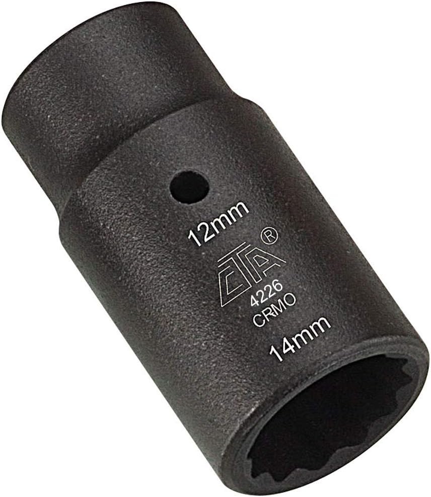 Mini Flip Socket 12mm 14mm 12 Point Semi Deep ¼” Drive