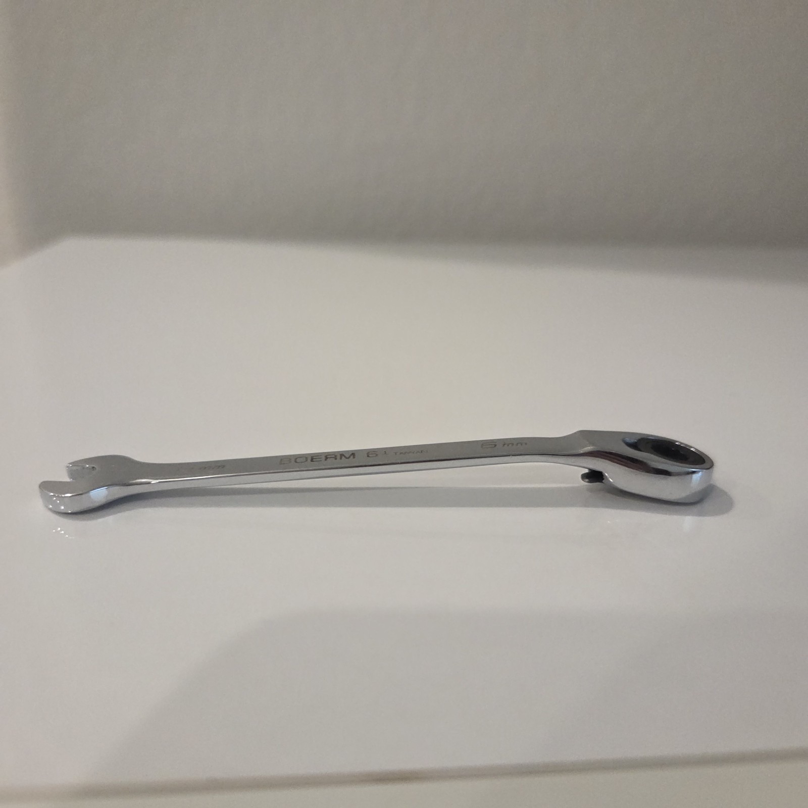 SNAP-ON 6 mm 12-Point Metric 15° Offset Ratcheting Wrench Blue-Point BOERM6