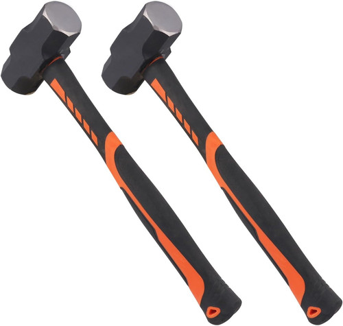 2 Packs 4lb Sledgehammer with 13 Inch long Fiberglass Handle, 2