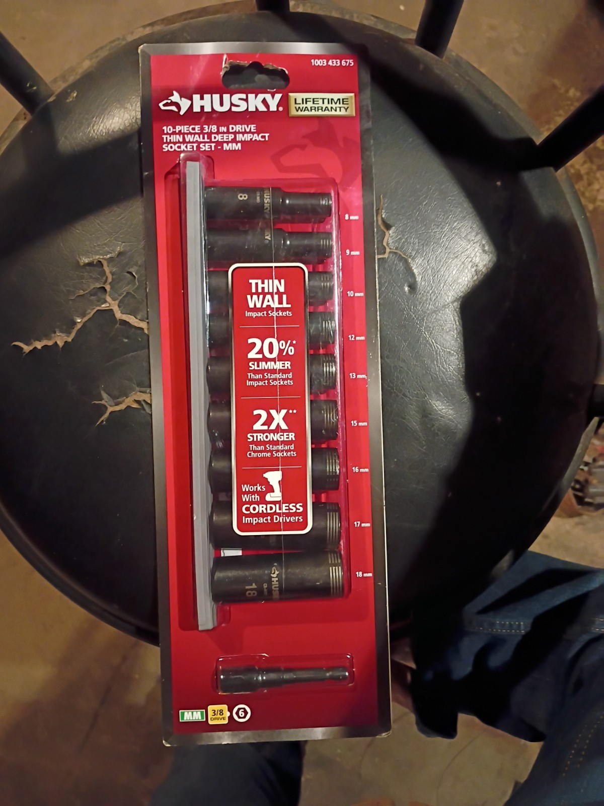 Husky 10-Piece 3/8 in Drive Thin Wall Deep Impact Socket Set – SAE 1003-433-676
