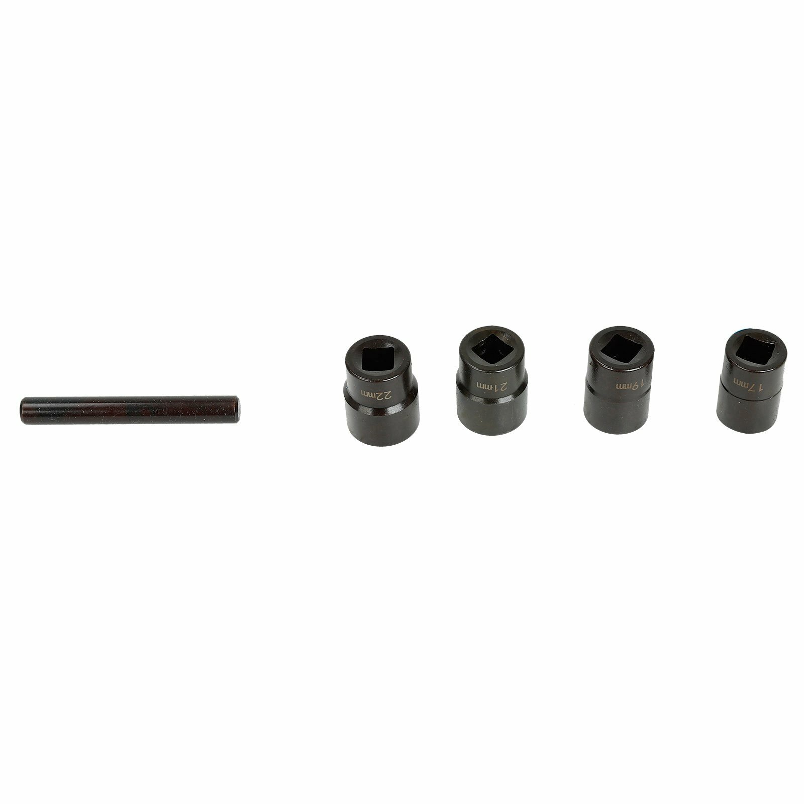5 Pcs Twist Socket Set Lug Nut Remover Extractor Metric Bolt & Extractor 17~22mm