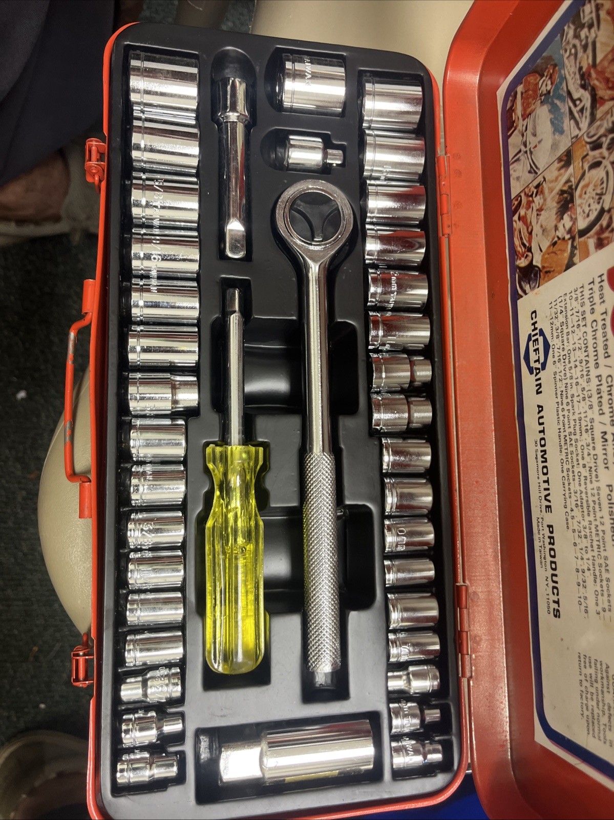 40 piece Socket Set with carrying case Chieftain Automotive Products Japan BNIB