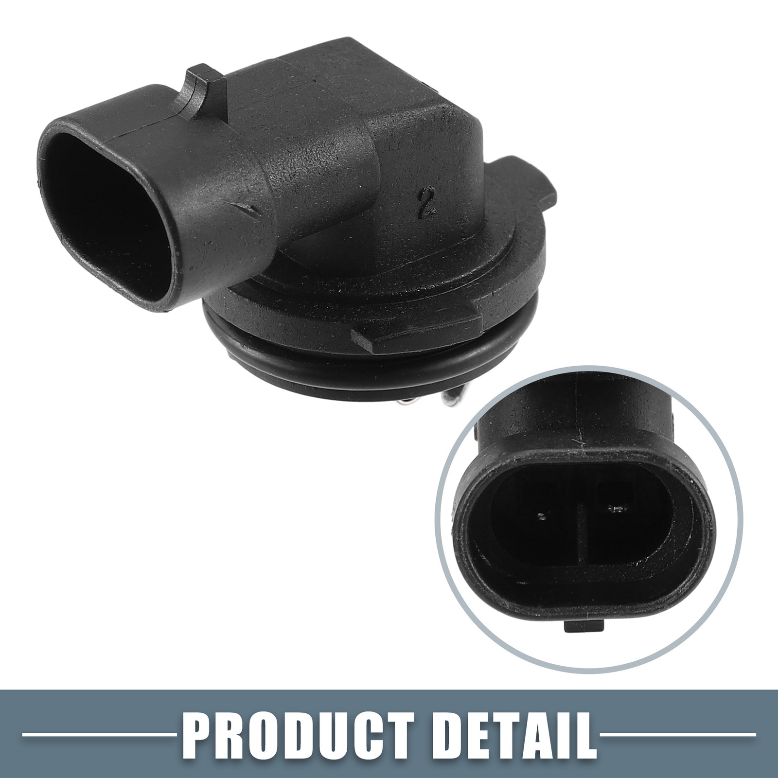 Fog Light Bulb Holder Socket 1445 H1 for Automotive Vehicle Plastic Black
