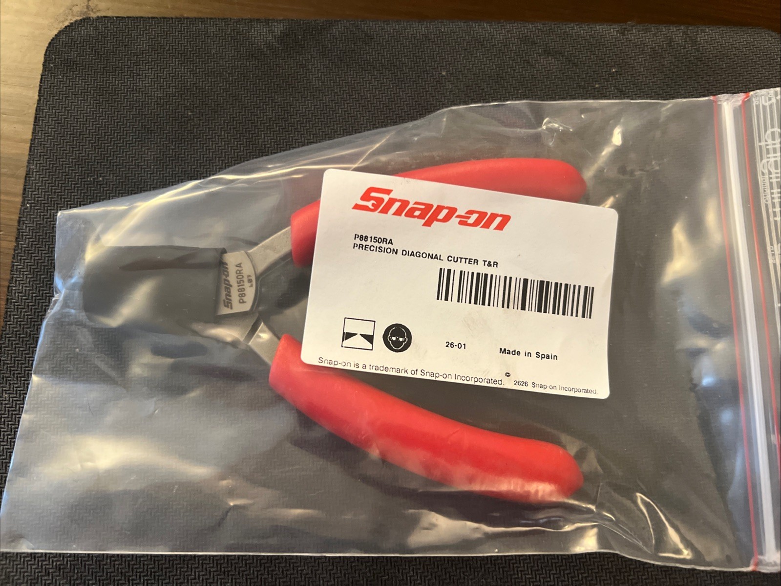Snap on Tools SPAIN NEW RED P-Series Semi-Flush Cutting Pliers P88150RA T R 🔥