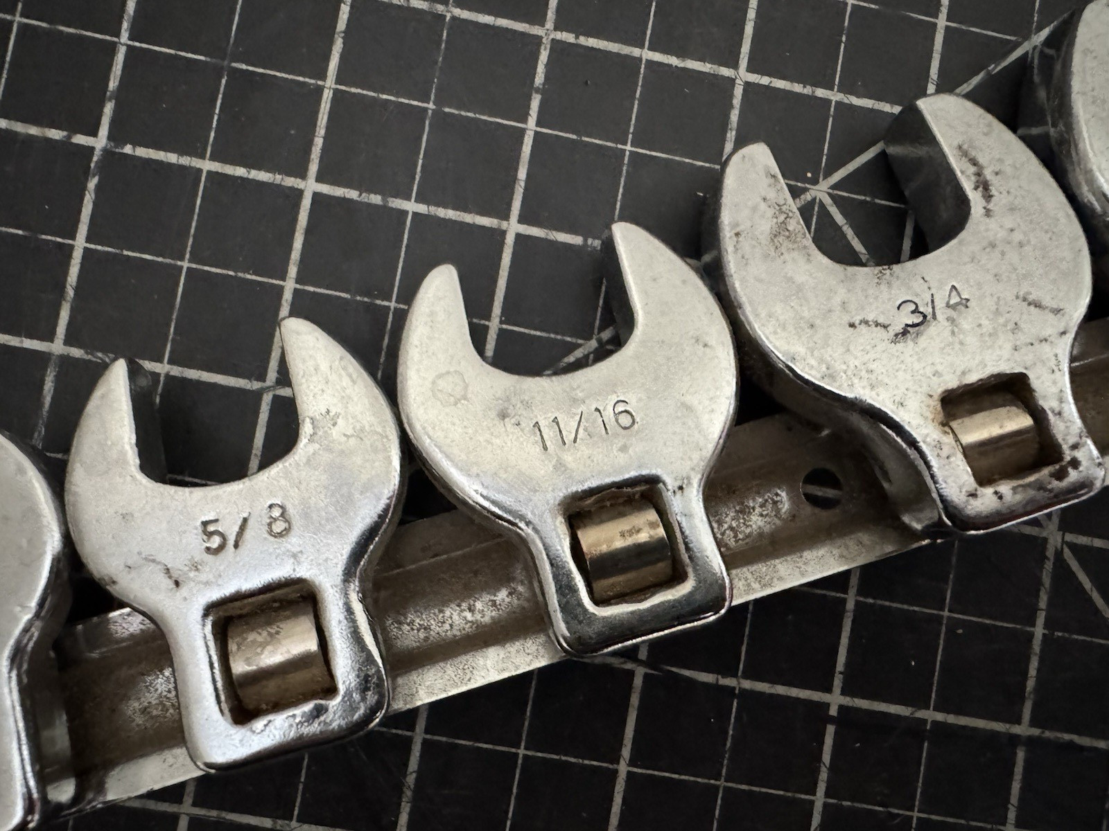 13pc Crowfoot Wrench Set – Mixed Brands – Includes EASCO – SAE Sizes