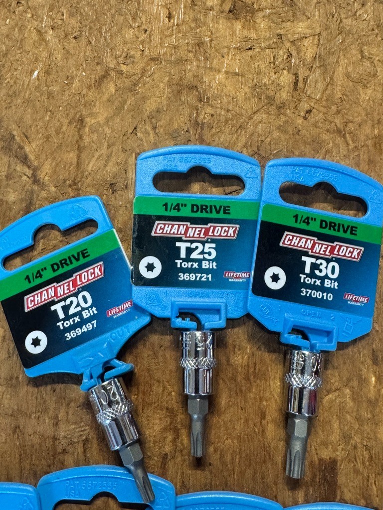 Channellock 1/4″ & 3/8″ Socket Lot 50+ Pieces New- Metric, SAE, Torx, Hex
